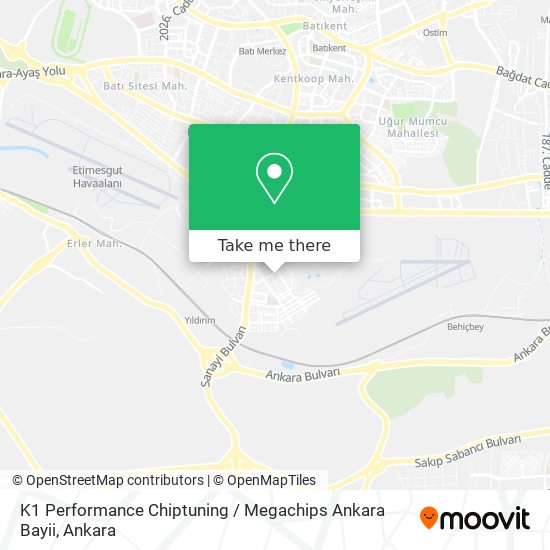 K1 Performance Chiptuning / Megachips Ankara Bayii map