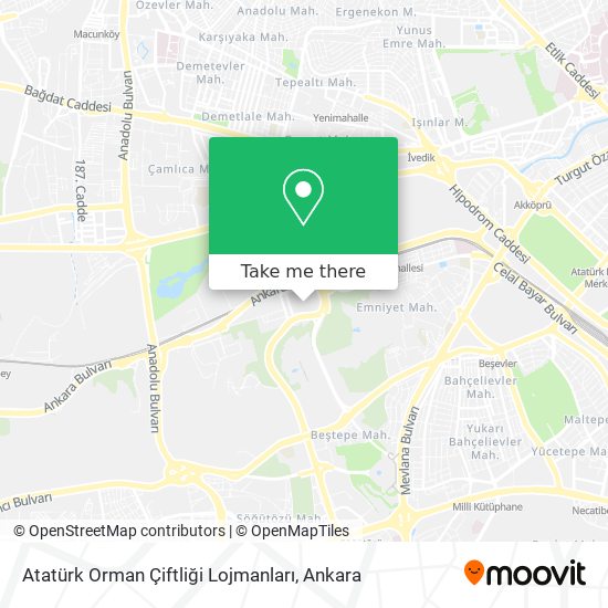Atatürk Orman Çiftliği Lojmanları map