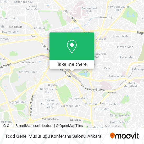 Tcdd Genel Müdürlüğü Konferans Salonu map