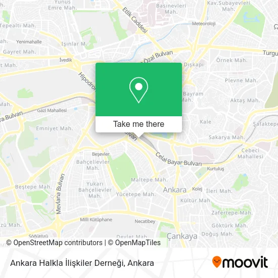 Ankara Halkla İlişkiler Derneği map