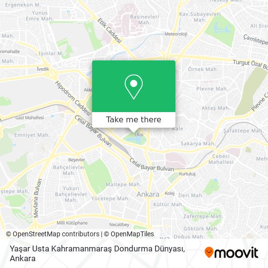 Yaşar Usta Kahramanmaraş Dondurma Dünyası map