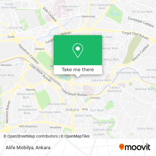 Alife Mobilya map