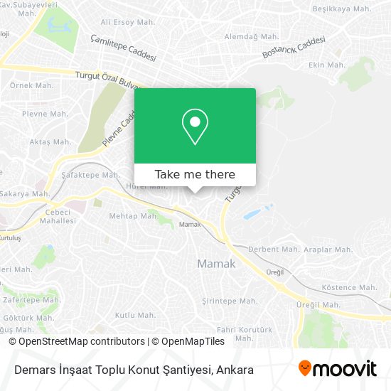 Demars İnşaat Toplu Konut Şantiyesi map