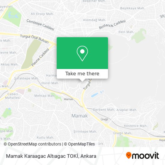 Mamak Karaagac Altıagac TOKİ map
