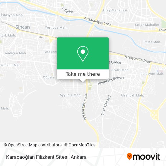 Karacaoğlan Filizkent Sitesi map