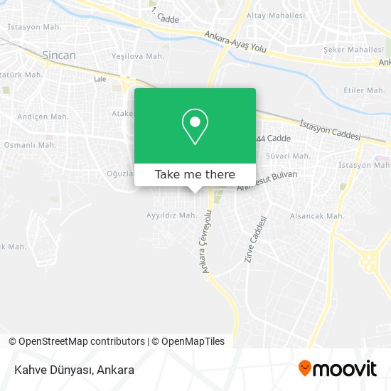 Kahve Dünyası map