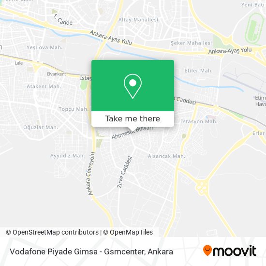 Vodafone Piyade Gimsa - Gsmcenter map