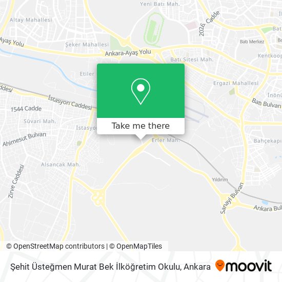 Şehit Üsteğmen Murat Bek İlköğretim Okulu map