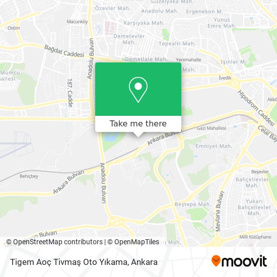 Tigem Aoç Tivmaş Oto Yıkama map
