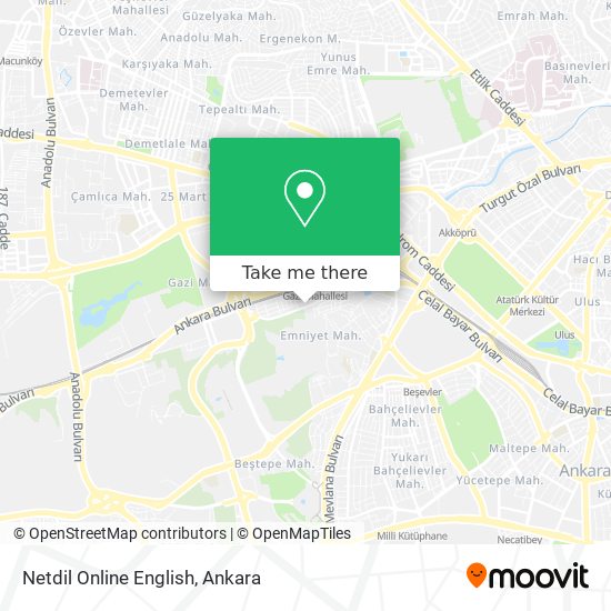 Netdil Online English map