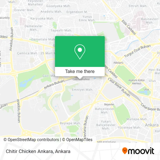 Chitir Chicken Ankara map