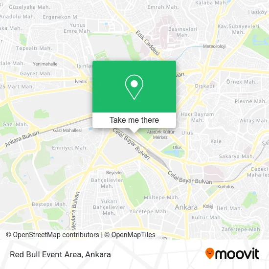 Red Bull Event Area map