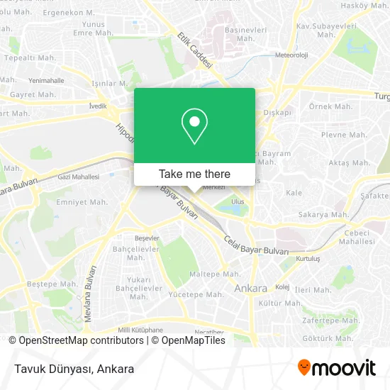 Tavuk Dünyası map