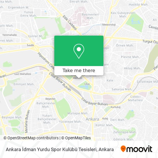 Ankara İdman Yurdu Spor Kulübü Tesisleri map