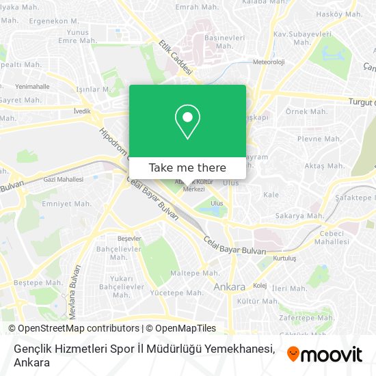 Gençlik Hizmetleri Spor İl Müdürlüğü Yemekhanesi map