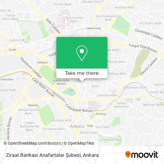 Ziraat Bankasi Anafartalar Şubesi map