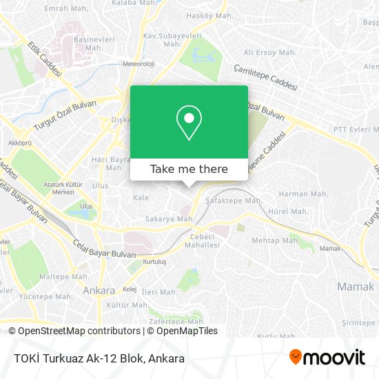 TOKİ Turkuaz Ak-12 Blok map