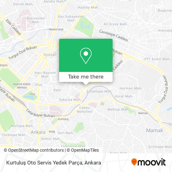 Kurtuluş Oto Servis Yedek Parça map