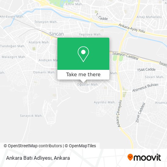 Ankara Batı Adlıyesı map