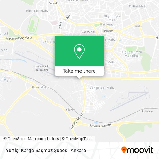 Yurtiçi Kargo Şaşmaz Şubesi map