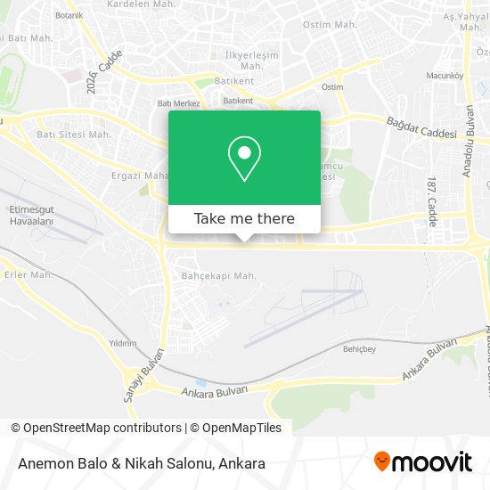 Anemon Balo & Nikah Salonu map