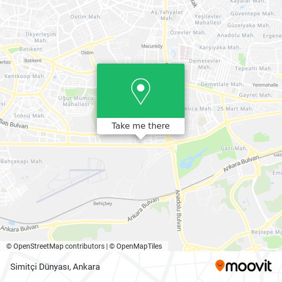 Simitçi Dünyası map