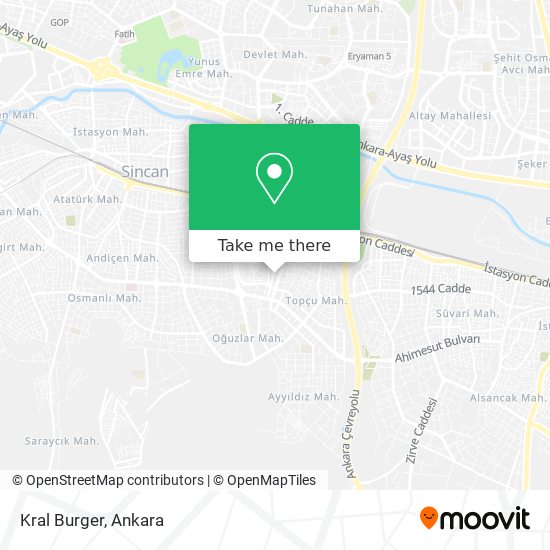 Kral Burger map