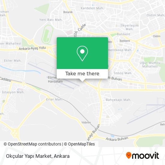 Okçular Yapı Market map