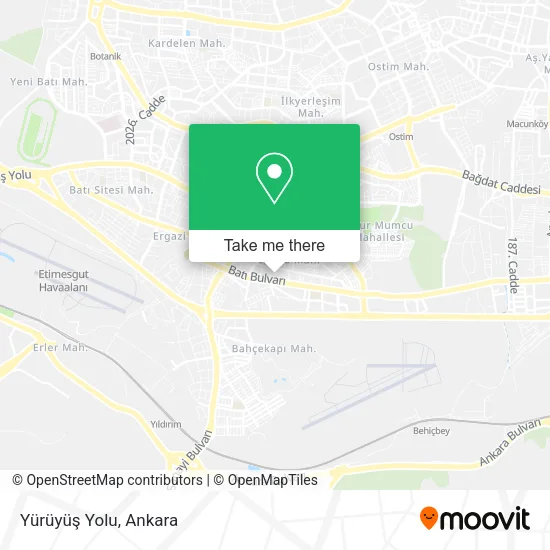 Yürüyüş Yolu map