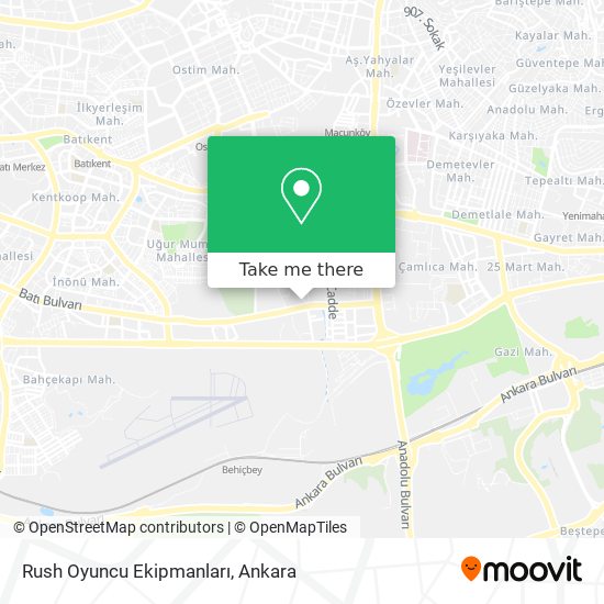Rush Oyuncu Ekipmanları map