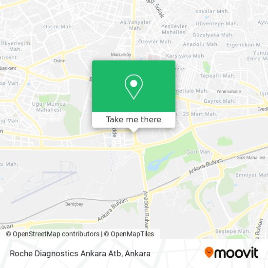 Roche Diagnostics Ankara Atb map