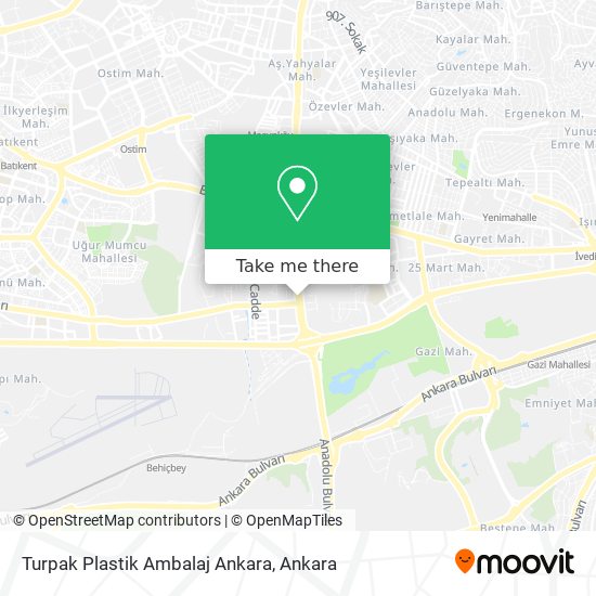 Turpak Plastik Ambalaj Ankara map