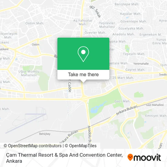 Çam Thermal Resort & Spa And Convention Center map
