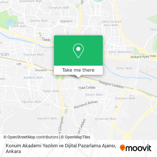 Konum Akademi Yazılım ve Dijital Pazarlama Ajansı map