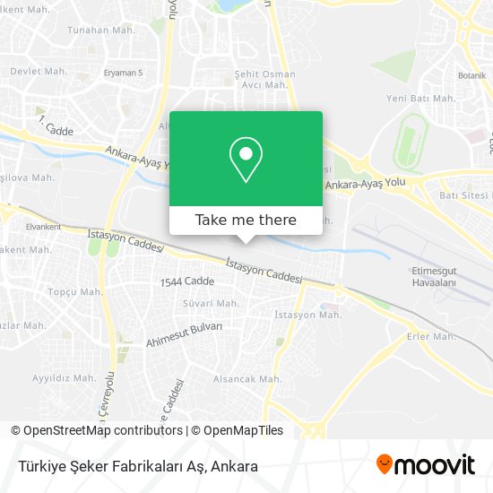 Türkiye Şeker Fabrikaları Aş map
