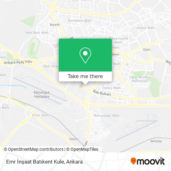 Emr İnşaat Batıkent Kule map
