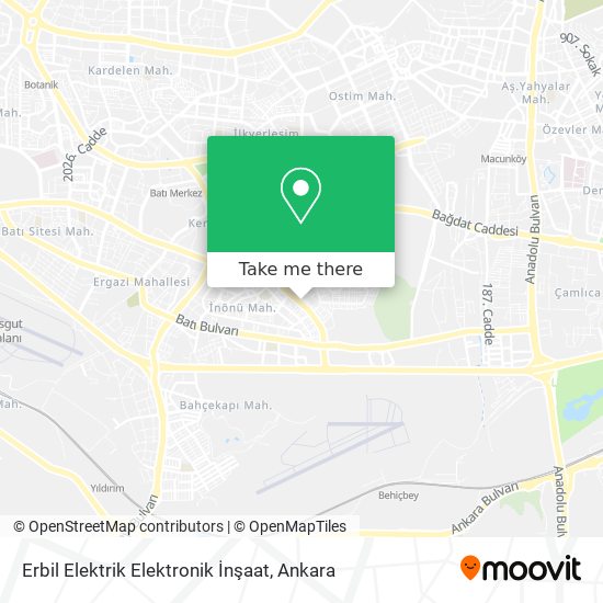 Erbil Elektrik Elektronik İnşaat map