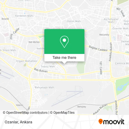 Ozanlar map