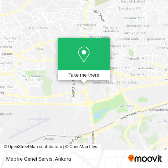 Mapfre Genel Servis map