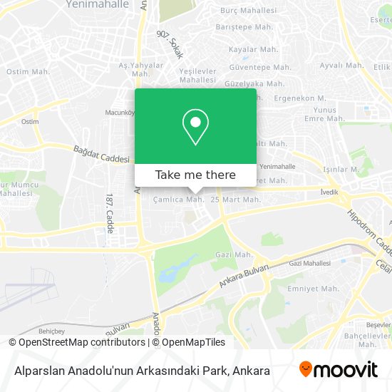 Alparslan Anadolu'nun Arkasındaki Park map