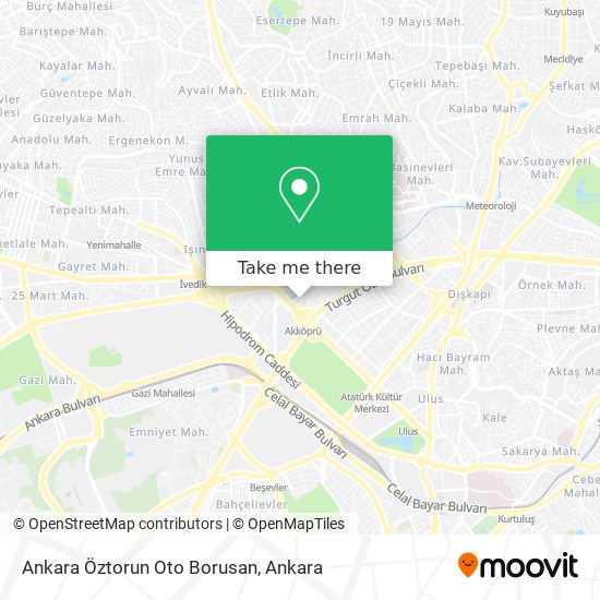 Ankara Öztorun Oto Borusan map