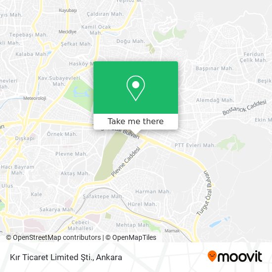 Kır Ticaret Limited Şti. map