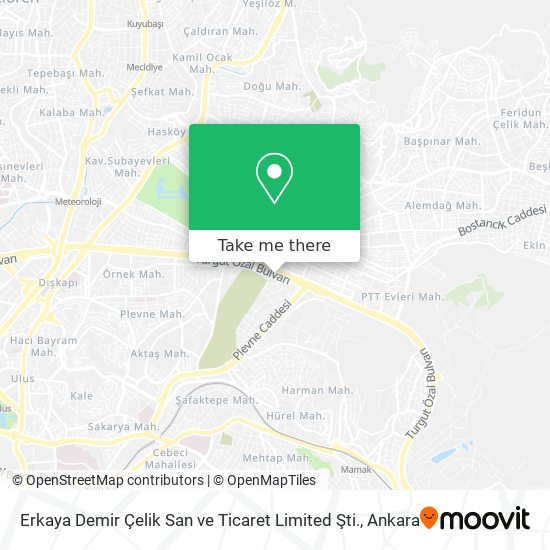 Erkaya Demir Çelik San ve Ticaret Limited Şti. map