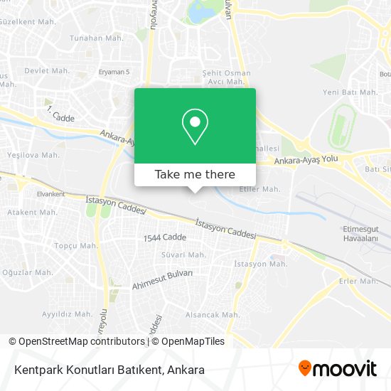 Kentpark Konutları Batıkent map