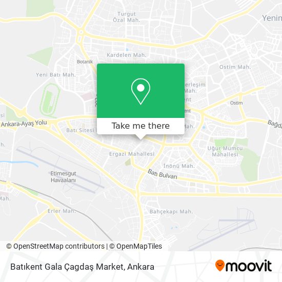 Batıkent Gala Çagdaş Market map