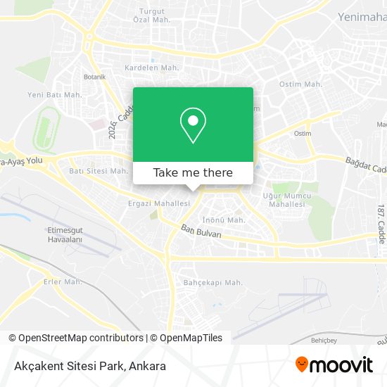 Akçakent Sitesi Park map