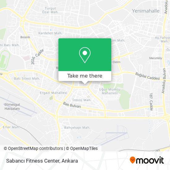 Sabancı Fitness Center map