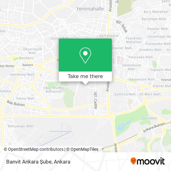Banvit Ankara Şube map