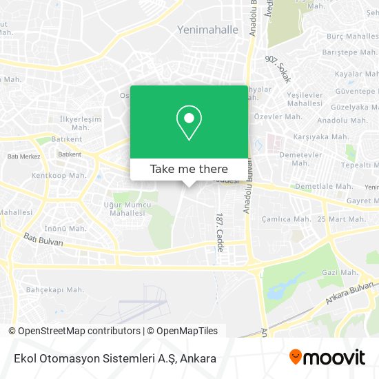 Ekol Otomasyon Sistemleri A.Ş map