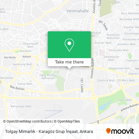 Tolgay Mimarlık - Karagöz Grup İnşaat map